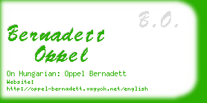 bernadett oppel business card